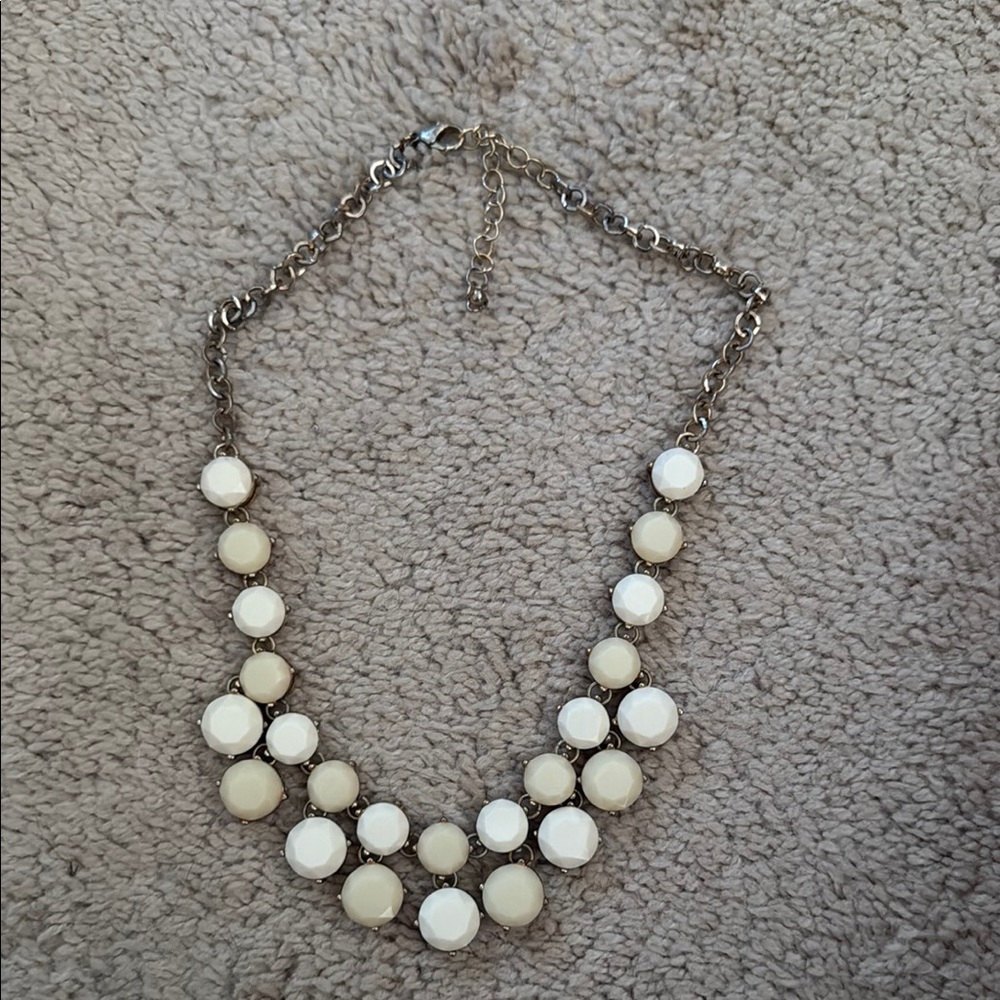 Elegant Cream and White Necklace